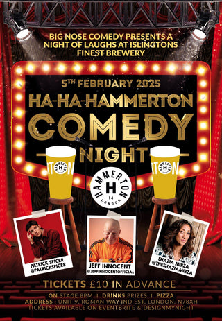 HA-HA-HAMMERTON - Comedy Night @ Hammerton Brew 5th Feb 25