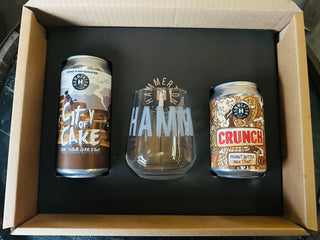 STOUTS: City of Cake (440ml) + Crunch (330ml) + Glass