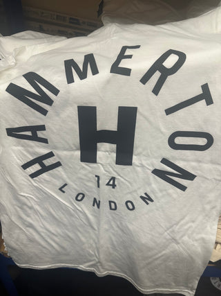 White Hammerton T-shirt – 100% Cotton - Back
