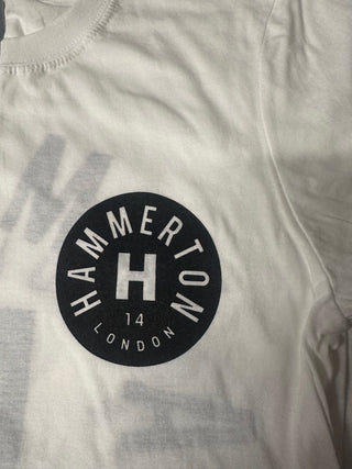 White Hammerton T-shirt – 100% Cotton - Logo